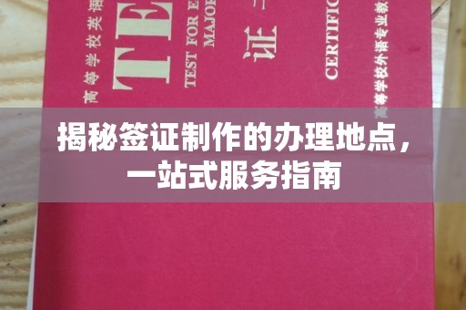 三台揭秘签证制作的办理地点，一站式服务指南