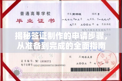 三台揭秘签证制作的申请步骤，从准备到完成的全面指南