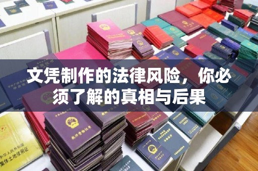 三台文凭制作的法律风险，你必须了解的真相与后果